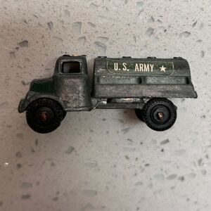 Vintage Diecast US Army Cargo Truck Toy 2 inches 1950’s Collectible